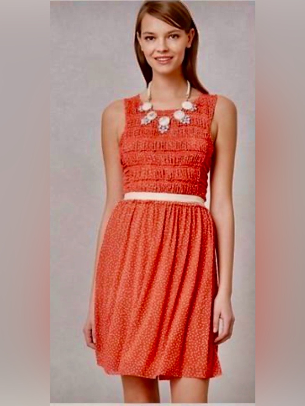 Antropologie
Postmark Orange Polka Dot
Dress Size Small